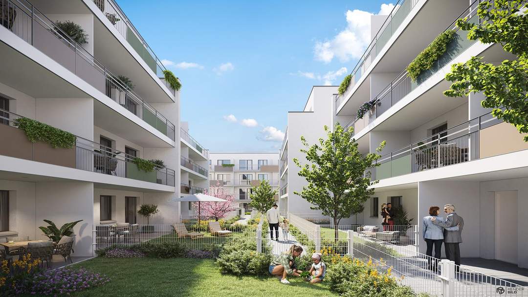 DEMNÄCHST zu besichtigen/Wien Hauptbahnhof/ Stockerau in nur 40 Minuten..., 3 sonnige Zimmer plus Loggia