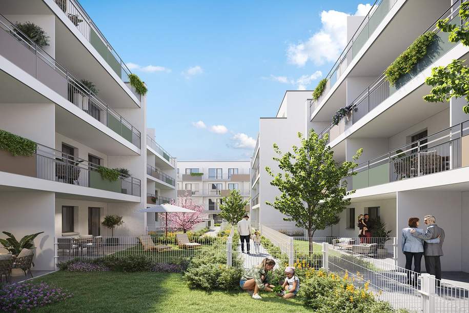 DEMNÄCHST zu besichtigen/Wien Hauptbahnhof/ Stockerau in nur 40 Minuten..., 3 sonnige Zimmer plus Loggia, Wohnung-miete, 1.050,23,€, 2000 Korneuburg