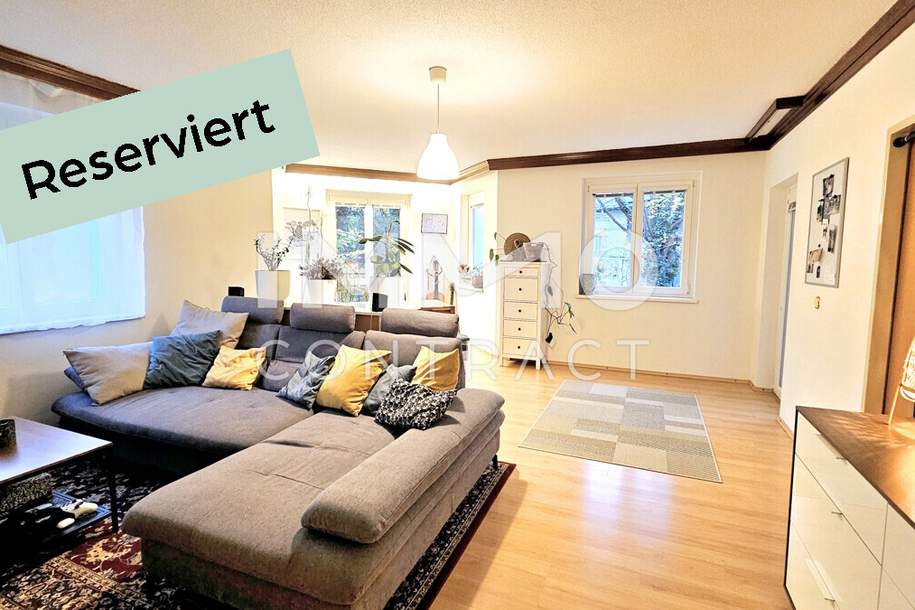 Geräumige, charmante 3-Zimmer-Wohnung mit Loggia und Tiefgarage in parkähnlicher Anlage, Wohnung-miete, 1.081,00,€, 2540 Baden