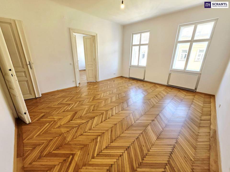 SERVITENVIERTEL. ALTBAUCHARME. RUHELAGE! Viel Platz am letzten Stock + Balkonanbau möglich + Beste Infrastruktur + Flügeltüren! Jetzt zugreifen!