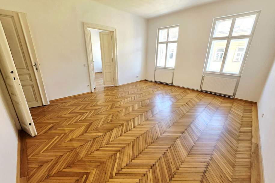 SERVITENVIERTEL. ALTBAUCHARME. RUHELAGE! Viel Platz am letzten Stock + Balkonanbau möglich + Beste Infrastruktur + Flügeltüren! Jetzt zugreifen!, Wohnung-kauf, 829.000,€, 1090 Wien 9., Alsergrund