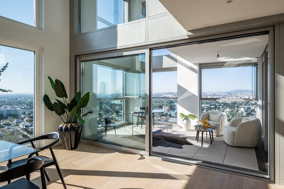 Skyfloor - Penthouse mit Fernsicht - U1 vor der Türe - Provisionsfrei, Wohnung-kauf, 3.150.000,€, 1220 Wien 22., Donaustadt