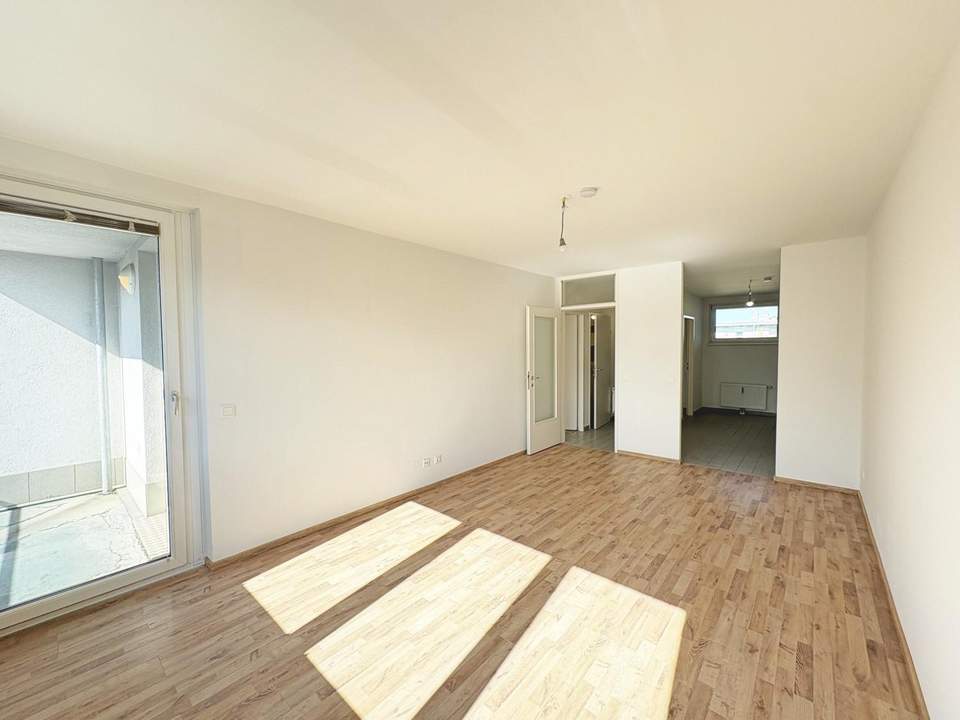 Gefördert und unbefristet - 2 Zimmer Loggiawohnung - Nähe Donau und U2 - FINANZIERUNGSBEITRAG