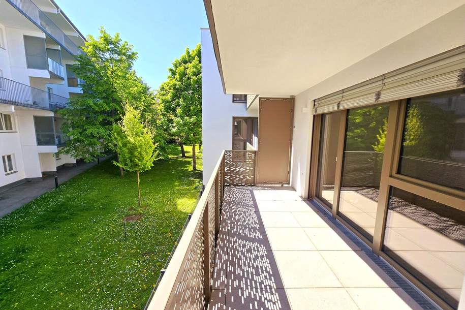 Grünblick für die Seele! Kompakter Grundriss mit großem Balkon! Blick ins Grüne + Komplette Ruhelage + Energieeffizienz + Perfekte Anbindung und Nahversorgung! Jetzt zugfreifen!, Wohnung-miete, 826,21,€, 1230 Wien 23., Liesing
