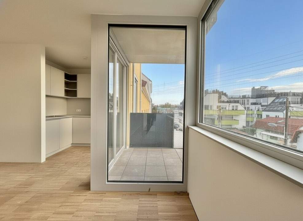 ERSTBEZUG. ERSTKLASSIG. Außenflächen mit direktem Blick auf den Kahlenberg | vollausgestattete Küchen | Fußbodenheizung und Fußbodenkühlung