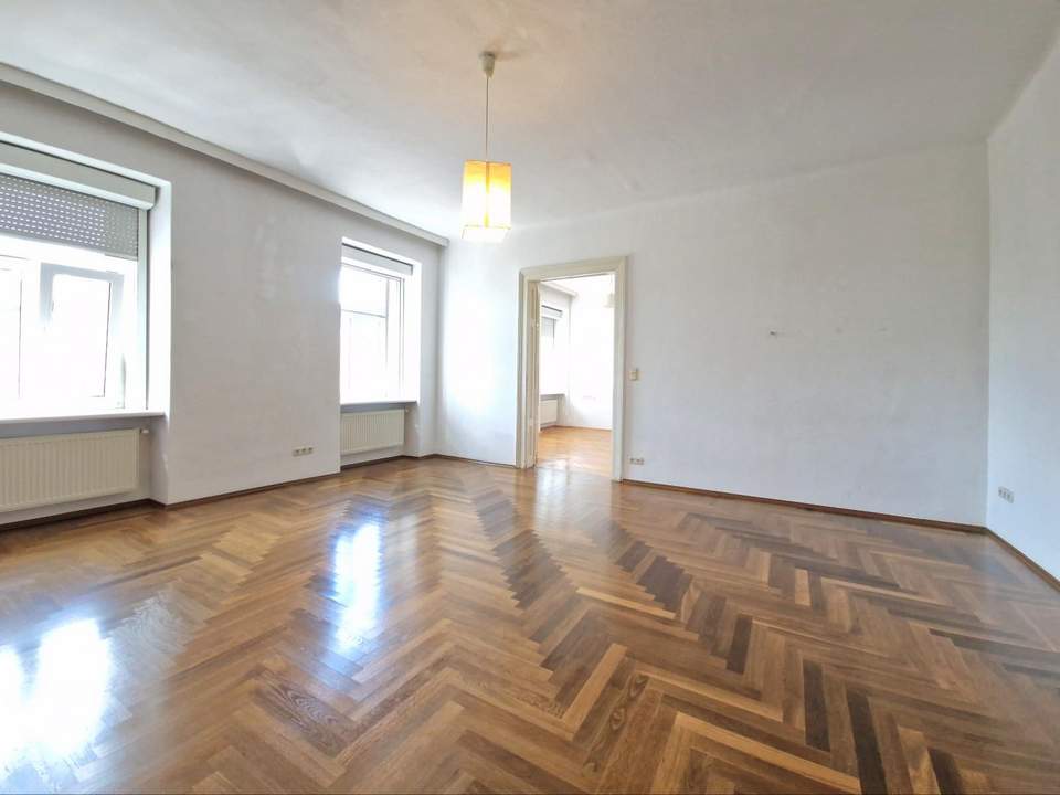 Große 2-Zimmer-Altbauwohnung im 3. Liftstock nahe Palais Lichtenstein