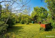 Grünruhelage: Baugrund mit Abbruchhaus zwischen Hanusch KH und Flötzersteig