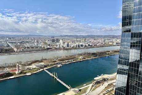 Premium Sky-Living: 37. Etage - Studio mit Sonnenuntergang, Wohnung-miete, 1.250,00,€, 1220 Wien 22., Donaustadt