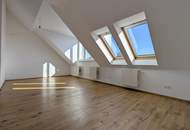 Lichtdurchflutetes Dachstudio mit Top-Anbindung nahe Donaukanal