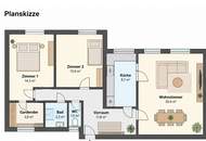 Helle 3-Zimmer-Wohnung mit französischem Fenster, Lift & vollausgestatteter Einbauküche