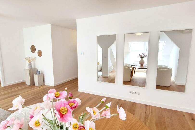 Stark reduziert - Stylischer Wohntraum im Dachgeschoss! Frisch saniert + Ruhelage + Traumhaftes Altbauhaus + Hofseitige Terrasse + U-Bahn ums Eck + Beste Infrastruktur und Anbindung!, Wohnung-kauf, 960.000,€, 1030 Wien 3., Landstraße