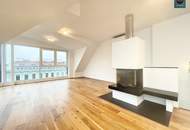 Bis Feb. 2028 befristet vermietete klimatisierte Dachgeschoss Maisonette mit 2 Terrassen und Kamin nahe Uno City!