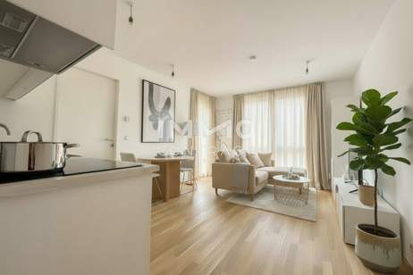 Durchdachte 2-Zimmer-Balkonwohnung – top angebundener Erstbezug BEIM DONAUUFER, Wohnung-kauf, 259.500,€, 1210 Wien 22., Donaustadt