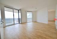 Sonnige 2 Zimmer Neubaumiete mit 26m² Terrasse u. Tiefgarage Nähe U3
