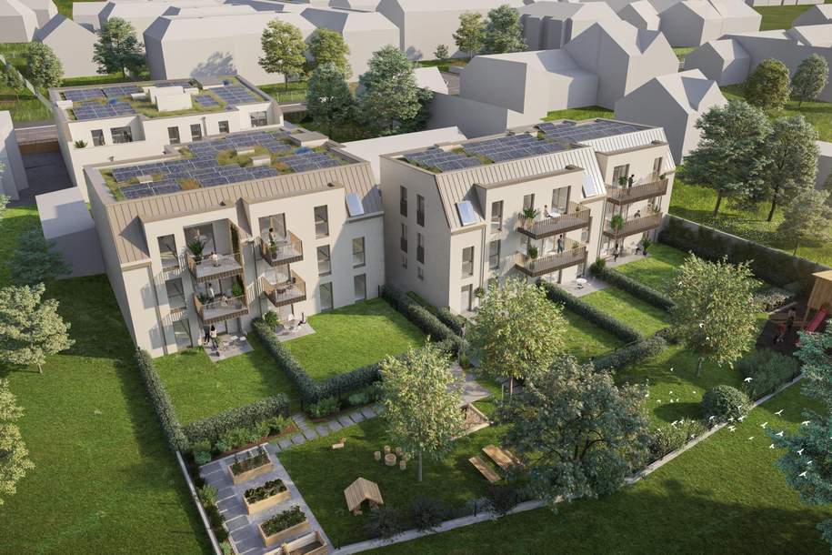 HOCHWERTIG UND MODERN WOHNEN IN LANGENZERSDORF: LIEBEVOLLE BALKONWOHNUNG MIT TOLLER INFRASTRUKTUR UND VERKEHRSANBINDUNG IN BESTER ZENTRUMSLAGE, Wohnung-kauf, 339.547,€, 2103 Korneuburg