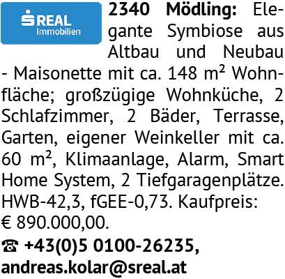 2340 Mödling: Elegante