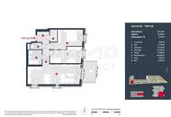 Grünblick und doch zentral: Helle 3-Zimmer-Wohnung mit Balkon m Erstbezug - Provisionsfrei!