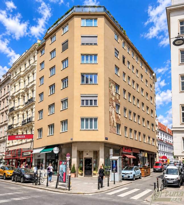 Luxuriöse 3-Zimmer-Dachgeschoßwohnung in erstklassiger Innenstadtlage Nähe Stadtpark