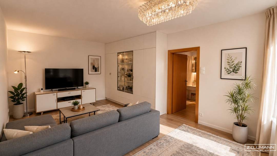 Modernisierte 3-Zimmer-Wohnung mit Loggia &amp; Garagenplatz | ZELLMANN IMMOBILIEN