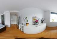 "Exklusives Wohnerlebnis im stilvollen Dachgeschoss mit Donaublick und Garage am Anfang der Rasumofskygasse"