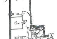 BUCHENGASSE, U1-NÄHE, 57 m2 Neubau mit 10 m2 Terrasse, 2 Zimmer, Komplettküche, Wannenbad, Parketten, 1. Liftstock
