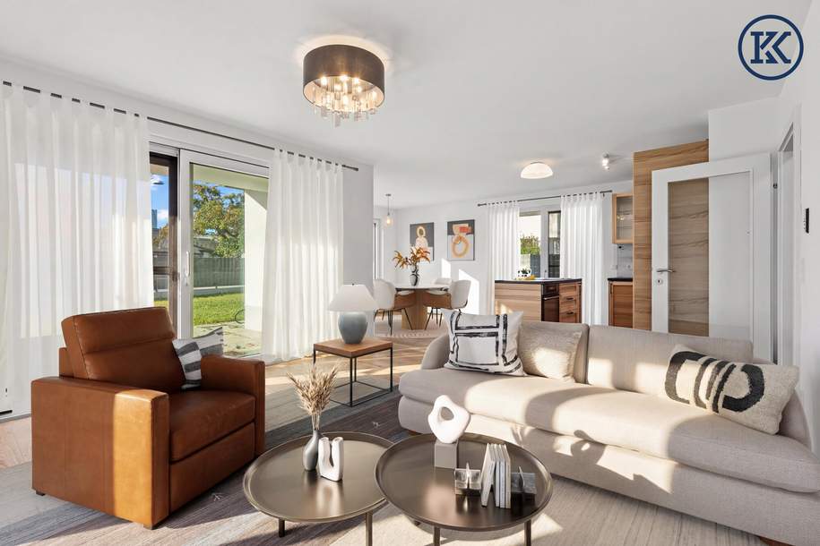 Traumhafte Gartenwohnung in Top-Lage nahe UNO City – Sofort beziehbar!, Wohnung-kauf, 600.000,€, 1220 Wien 22., Donaustadt