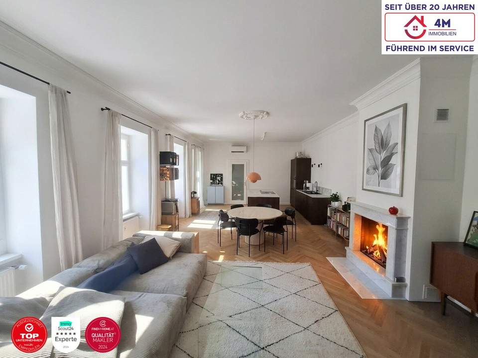 Stilvolle 2-Zimmer Wohnung mit Balkon &amp; Loggia im Herzen des 1060 Wien