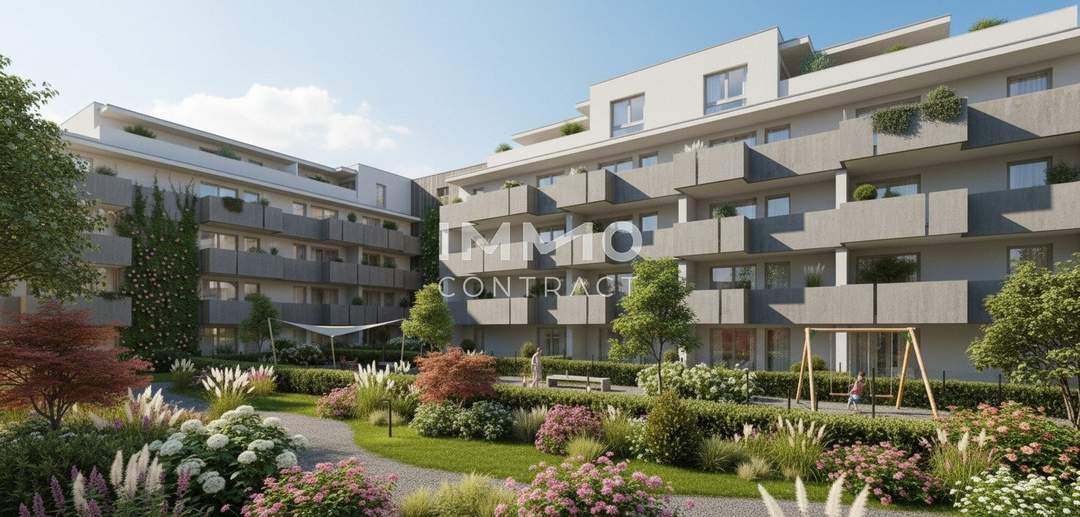 Erstbezug und provisionsfrei. 2-Zimmer Wohnung mit Loggia