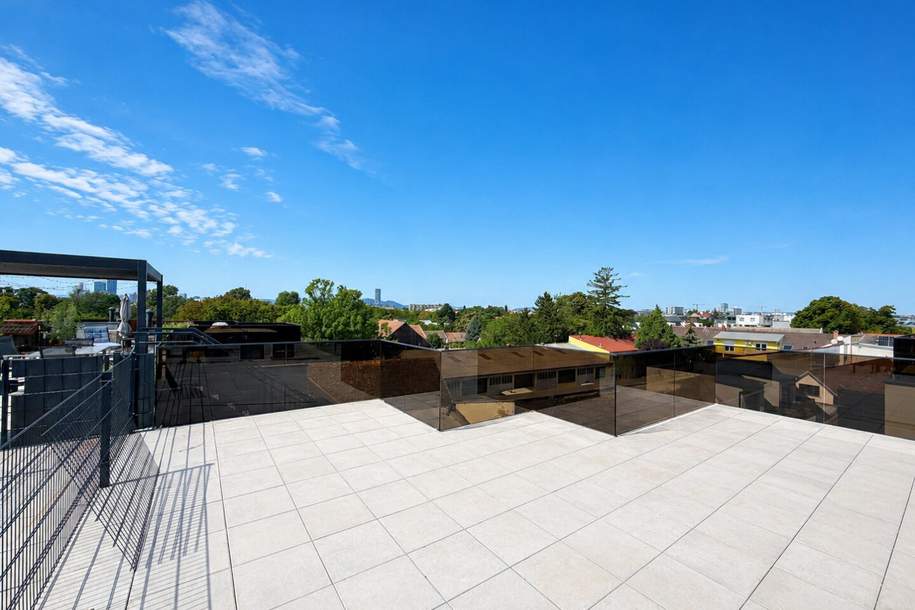 Monthly Rental! 2 Bedroom Penthouse! Skyline+Kahlenberg View! Amazing Roof Top Terrace &amp; Garage!, Wohnung-miete, 1.799,00,€, 1220 Wien 22., Donaustadt