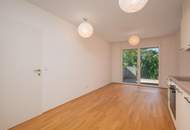 Moderne 2-Zimmer-Wohnung mit überdachtem Balkon und Grünblick