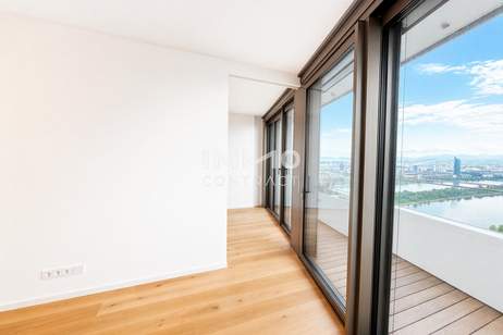 DANUBEFLATS: 40. Stock - Jeden Tag Sonnenuntergang - Edle 2-Zimmer-Wohnung, Wohnung-kauf, 678.000,€, 1220 Wien 22., Donaustadt
