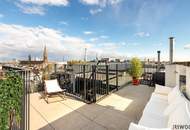 360° CITY VIEW - STYLISCHE DACHGESCHOSSMAISONETTE MIT TERRASSE UND DACHTERRASSE NÄHE 1.BEZIRK / WIEN MITTE / U3 / U4 / ROCHUSMARKT / URANIA