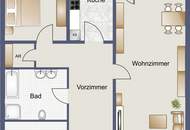 Zwei-Zimmer Wohnung mit traumhaftem Ausblick und Balkon