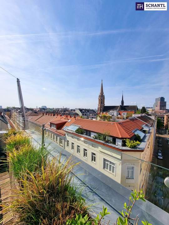 Neuer Preis! WOW! Wohntraum im Dachgeschoss mit Fernblick und Parkplatz! Mit dem Lift in die Wohnung + 2 Terrassen + Perfekte Raumaufteilung + Traumhaftes Altbauhaus!