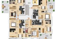 Smart geschnittene 2-Zimmer-Wohnung mit privatem Garten
