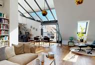 Dachgeschoss-Maisonette mit Loft-Charakter, Wellness-Oase &amp; Weitblick