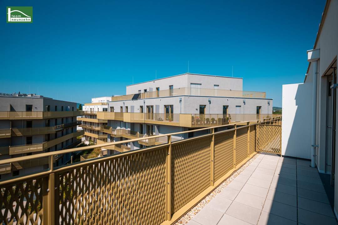 Heller und begehrter West-Balkon in absoluter Ruhelage - 2.Zimmer mit hervorragender Ausstattung (Erdwärme, PV-Anlage, "Fussbodenkühlung,..")