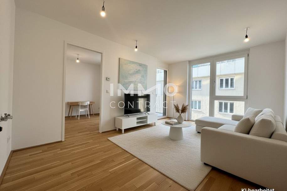 BEIM DONAUUFER: Schöne 2‑Zimmer‑Wohnung in Erstbezug, Wohnung-kauf, 259.500,€, 1210 Wien 22., Donaustadt