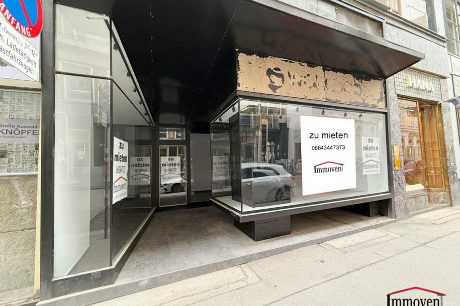 Einmalige Citylage - Geschäftslokal in der Spiegelgasse!, Gewerbeobjekt-miete, 4.495,00,€, 1010 Wien 1., Innere Stadt