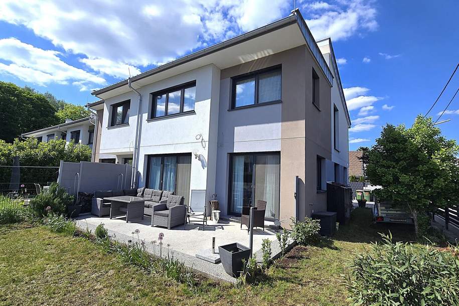 Exklusives Wohnerlebnis in Wien-Floridsdorf: Stilvolle Doppelhaushälfte in Top-Ruhelage!, Haus-kauf, 890.000,€, 1210 Wien 21., Floridsdorf