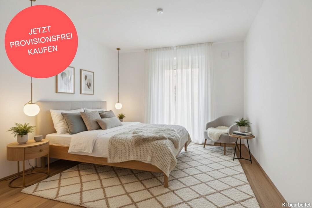 PROVISIONSFREI! Ideal geschnittene 3-Zimmer-Wohlfühlwohnung mit Garten | Nord-West-Ausrichtung