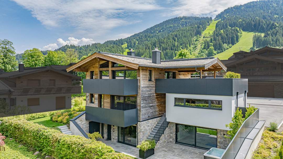 Luxusvilla mit Kaiserblick in Toplage nahe dem Skilift