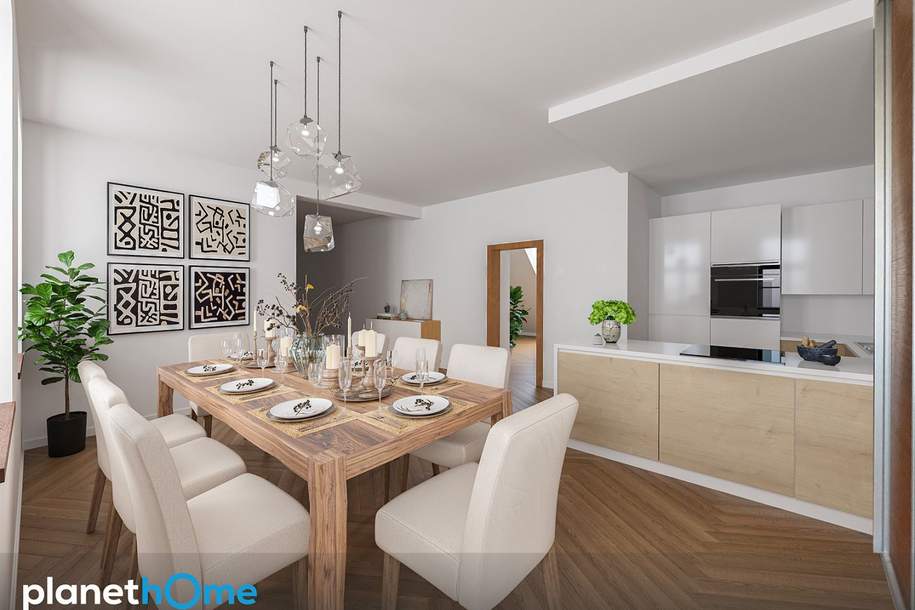 Charmante sonnige Dachgeschoss-Maisonette im Altbau mit 4 Zimmern und Terrasse, Wohnung-kauf, 919.000,€, 1140 Wien 14., Penzing