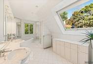 Private Estate Villa mit Fernblick | Privatwald | Virtual Tour | 4.200m2 Garten | 25 min. in den 1. Bezirk | Pool & Sauna