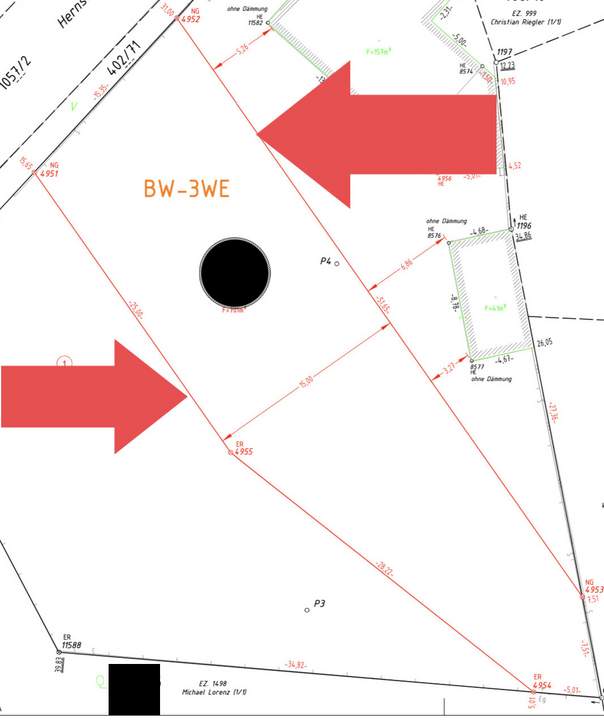 Baugrundstück mit 701 m2