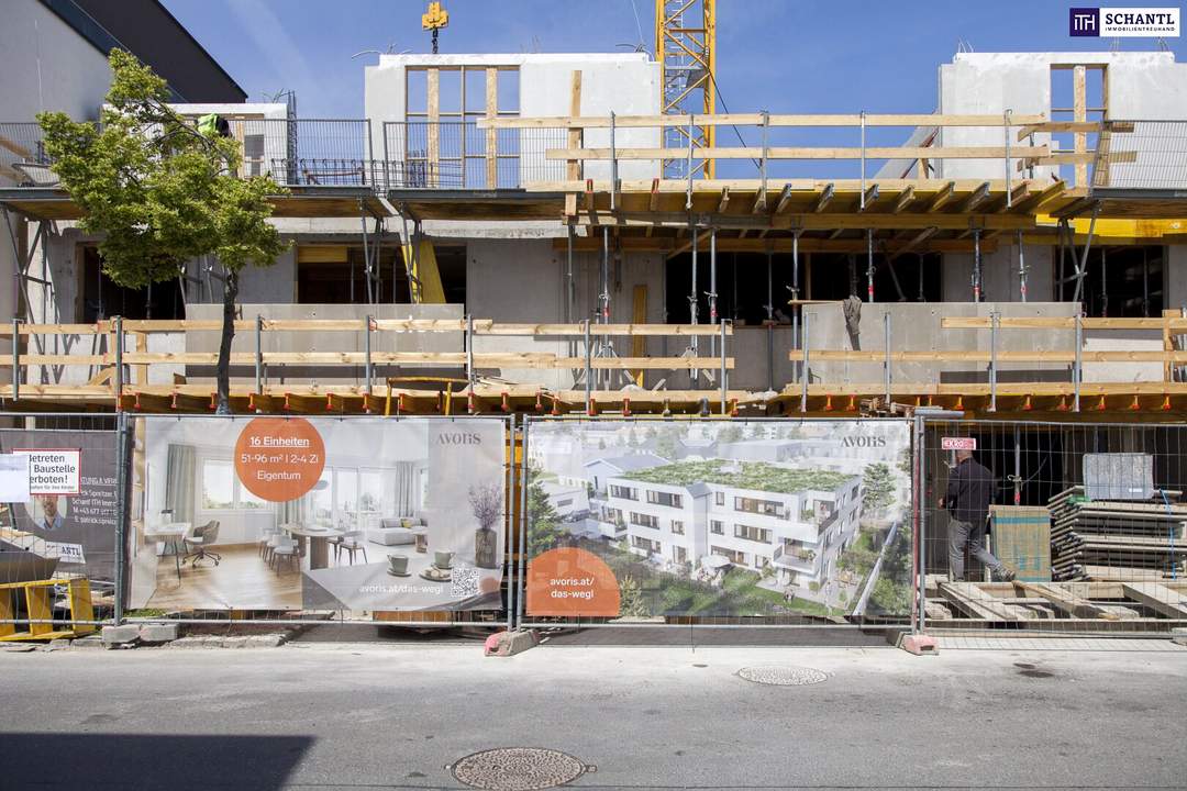 Naturnah + perfekt angebunden! 4-Zimmer-Gartenwohnung mit hochwertiger und nachhaltiger Ausstattung im DAS WEGL!