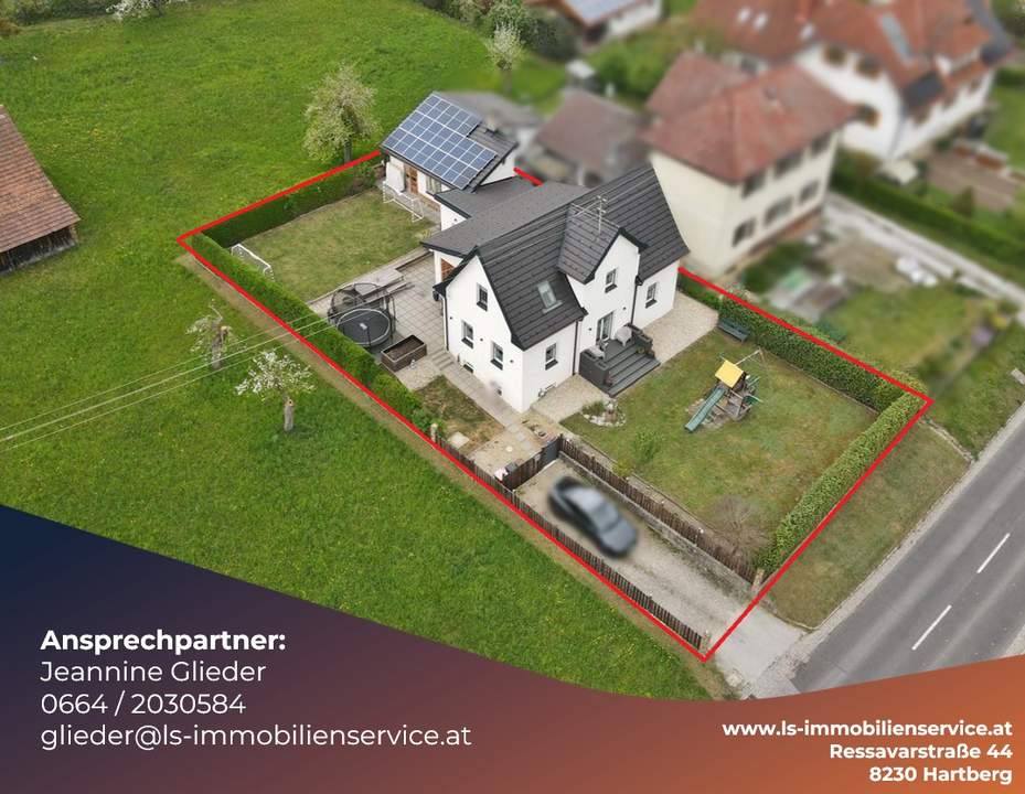 Modernisiertes Wohnhaus mit großem Garten, PV und neuer Fassade in toller Lage in Söchau