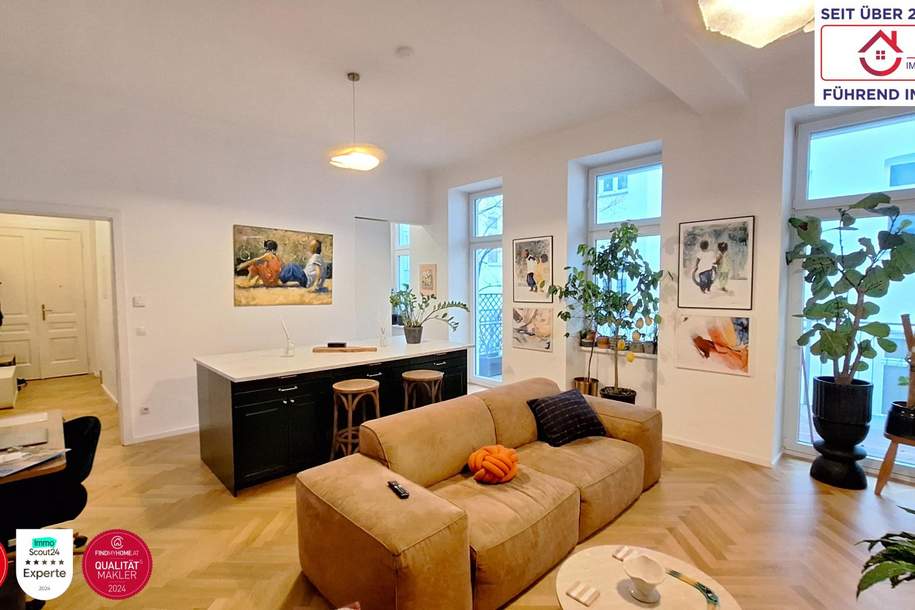 🏡 Eleganter Wiener Altbau mit Fischgrätparkett, Lift &amp; großzügigem Balkon, Wohnung-kauf, 550.000,€, 1040 Wien 4., Wieden