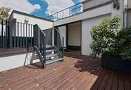 TRAUMBLICK und kuschliger KAMIN! Dachgeschoß-Maisonette mit 3 Terrassen! Garagenkauf im Haus möglich