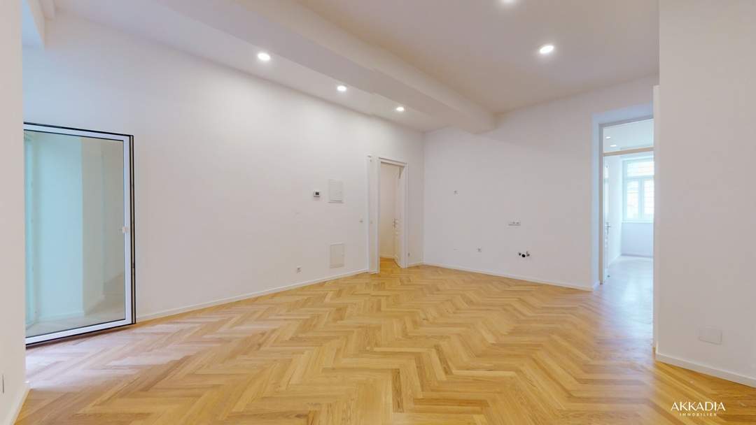 "Urban Oasis" - Moderne Altbauwohnung mit einzigartiger Raumhöhe und Terrasse